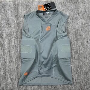Shock Doctor Crushtech 3 Pad ADULT L Impact Shirt Gray NWT Football Men's